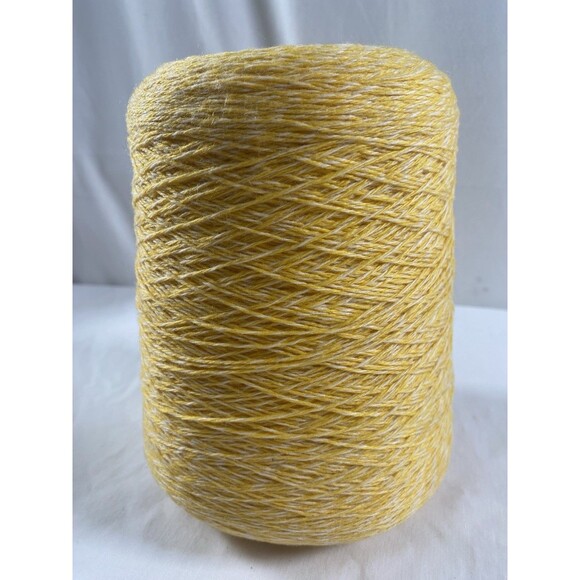 Cone Yarn Yellow White Mix Acrylic 520g #365 - Picture 1 of 3